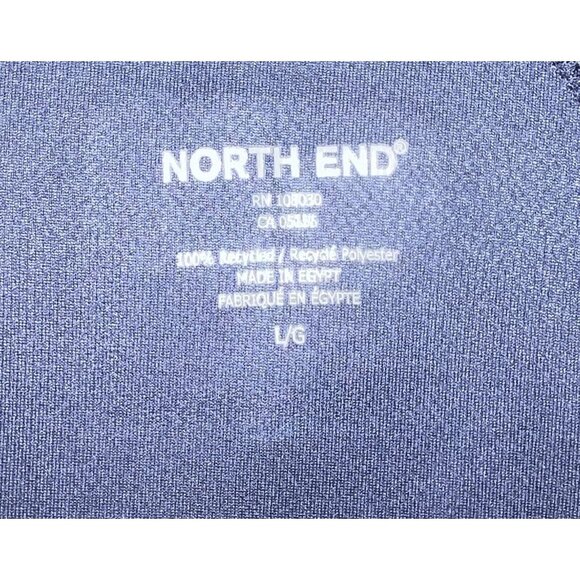 New North End Mens Navy Blue Pullover LARGE Coolcore - Picture 3 of 3